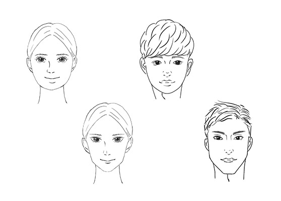 フェイスタイプから似合うデザインがわかります